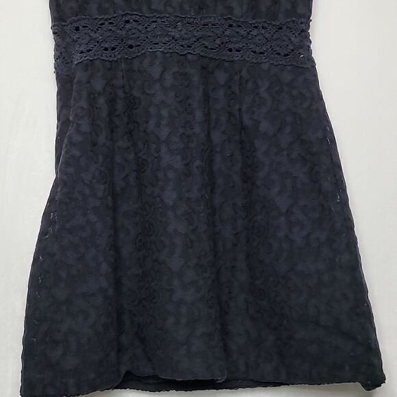 Free People Sheer Lace Mini Dress Size Small - Picture 8 of 9